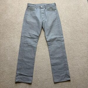 Vtg Levis 501 Jeans Mens 34x34 Gray Regular Fit Straight Leg Denim Pants Casual
